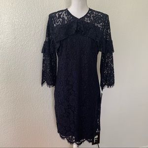 Trina Turk dark blue / navy blue lace dress
